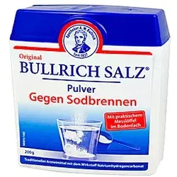 Bullrich Salz Pulver 200 g - Arzneimittel für Sodbrennen, mild wirkendes Natriumhydrogencarbonat zur schnellen Linderung von säurebedingten Magenbeschwerden.