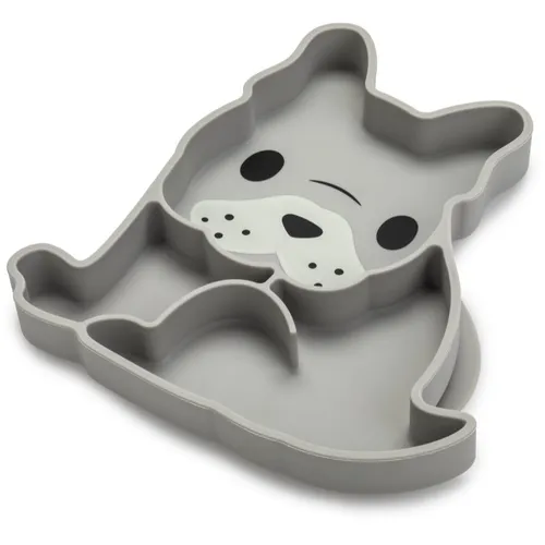 Melii Silicone Suction Plate Teller mit Saugnapf Bulldog 1 St.
