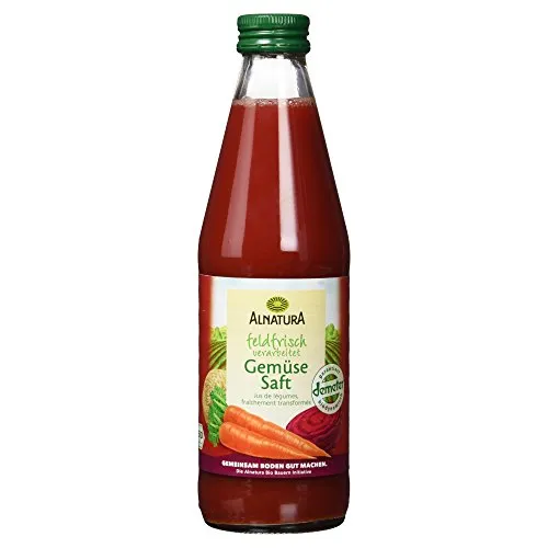 Alnatura Bio Gemüsesaft feldfrisch 330ml - 100% Direktsaft aus deutschem Gemüse, feldfrisch verarbeitet – ideal als Getränk oder für Saucen und Suppen.