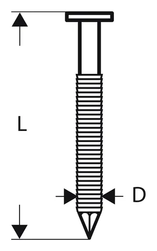 Bosch Accessories 2608200041 Rundkopf-Streifennägel SN21RK, 90mm, 2500St. - Klammern & Nägel, verzinkte Rundkopf-Streifennägel für sichere Verbindungen in Holz, ideal für Dach, Kisten und Möbelrahmen.