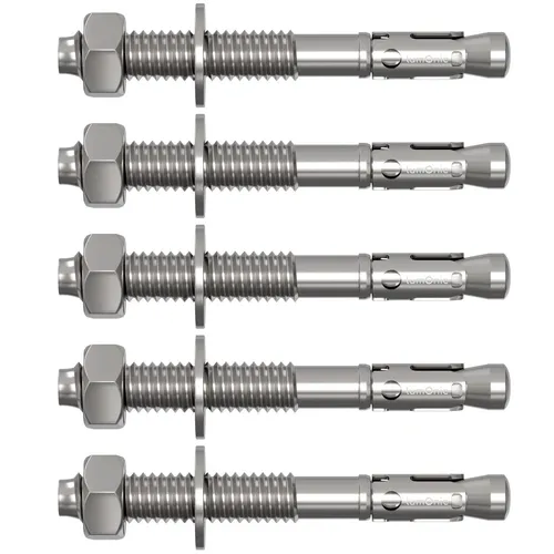 5x M8x75mm Schwerlastanker Verzinkt Keilanker Schwerlastdübel Bolzenanker Blitzd