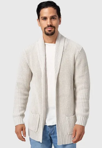 Indicode Strickjacke Anaheim, Ecru Mix - Cardigans, gemütliche Strickjacke aus 60% Baumwolle für perfekten Tragekomfort im Casual-Stil, ideal für jede Jahreszeit.