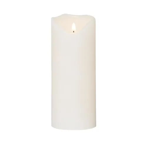 XXL Outdoor LED Kerze GRAND - 3D Flamme, Jumbo Kerze 40cm, mit Timer für stimmungsvolle Abende im Freien