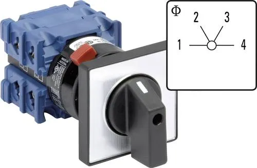 Kraus & Naimer CH10.A251.FT2 Stufenschalter 20A - Endschalter & Schalter mit Schnappfunktion, zuverlässiger 3-Stufen-Schalter für präzise Steuerung und hohe Belastbarkeit bis 20A.