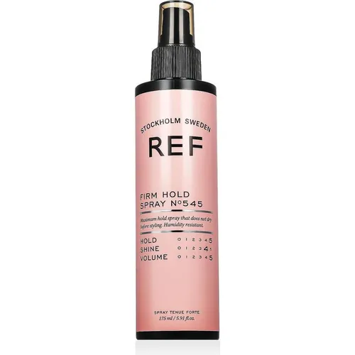 REF Firm Hold Spray No.545, 175ml - Hochwertiges Haarspray für starken Halt, unparfümiert und ideal für alle Haartypen. Perfekt für langanhaltende Styles ohne Verkleben.