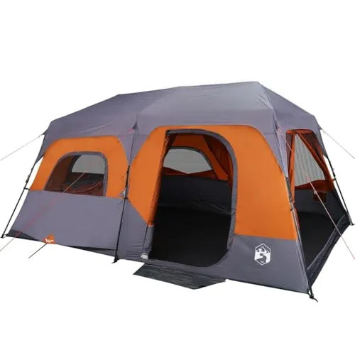vidaXL Familienzelt für 9 Personen - Wasserdicht und Schnellaufbau - Geräumiges Familienzelt für 9 Personen, wasserdicht mit Quick-Release-System für einfachen Aufbau. Ideal für Camping-Abenteuer mit optimaler Belüftung und Insektenschutz.