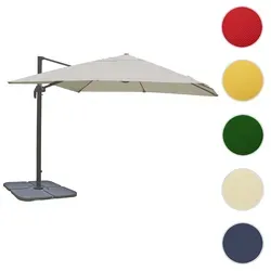 Mendler Gastronomie-Ampelschirm HWC-A96, 3,5x3,5m