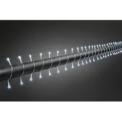 Konstsmide LED Globelichterkette mit 80 kalt weißen Dioden - Weihnachtsbeleuchtung mit 80 runden Dioden, ideal für stimmungsvolle Außenbeleuchtung und umweltfreundliche LED-Technologie.