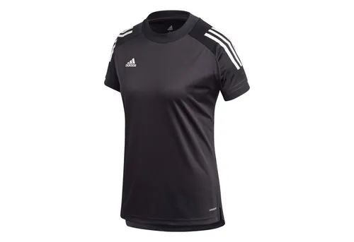 adidas Damen Training Trikot Condivo 20 schwarz XL - Trainingsbekleidung aus 100% Polyester mit Aeroready-Technologie für optimale Feuchtigkeitsregulierung, ideal für Fußballspieler.
