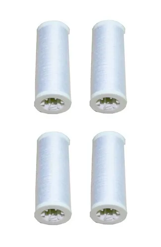  0,01€/m) Nähmaschinen Nähgarn 400m 4 x 100m Polyester 40/2 weiß (1000