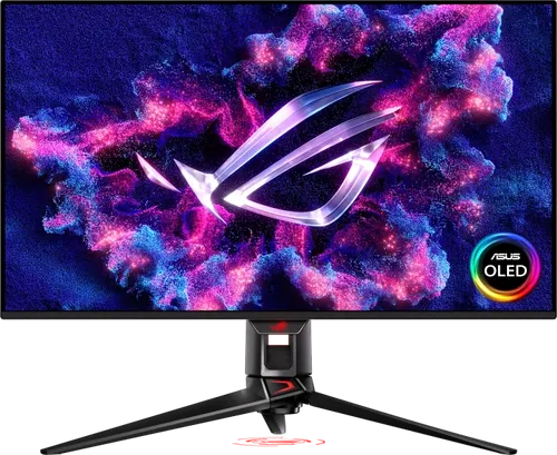 ASUS ROG Swift OLED PG32UCDMZ 32 Zoll 4K Gaming Monitor - 32-Zoll 4K Gaming Monitor mit QD-OLED Panel, 240 Hz und 0,03 ms Reaktionszeit für ein unvergleichliches Spielerlebnis. Ideal für Gamer und Kreative dank hervorragender HDR-Leistung und umfassender Anschlussmöglichkeiten.