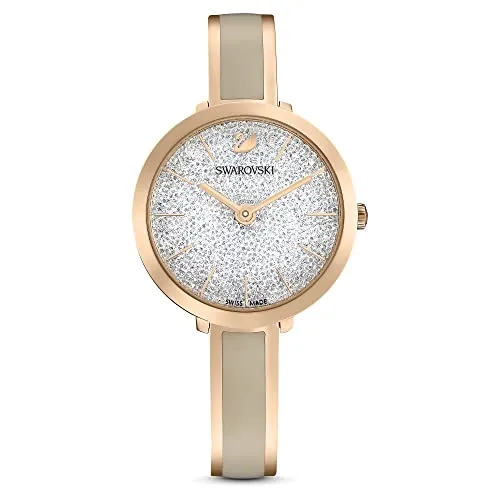 SWAROVSKI Damen Analog Uhr mit Metall Armband 5642218 - Elegante Armbanduhr mit Schweizer Quarzwerk, funkelnden Swarovski Kristallen und wasserdicht bis 50 m – das perfekte Accessoire für jeden Anlass.