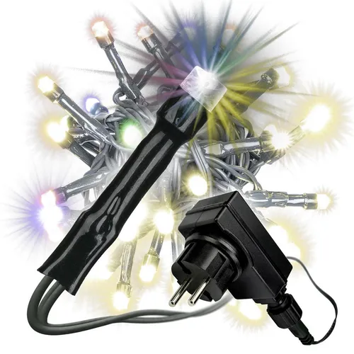 LED Lichterkette mit Farbwechsel bunt / warm weiß 9 Funktionen dimmbar Timer 40