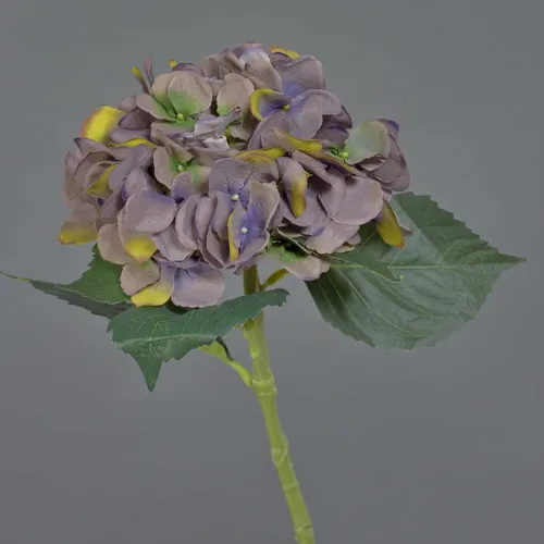 artplants Künstliche Blume Hortensie FUXIANG, violett-grün, 50 cm