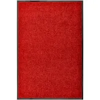vidaXL Waschbare Fußmatte 60x90cm in rot von vidaXL