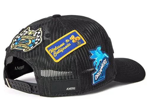 AMIRI Baseball Cap Station Patch Trucker Hat Baseballcap Cap Kappe Verschluss mit Metallelement