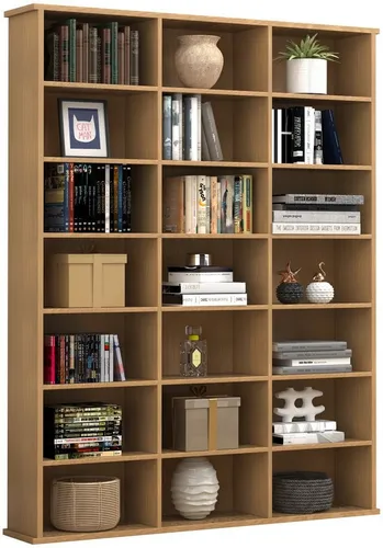 VCM Holz CD DVD Standregal Megosa M Buche