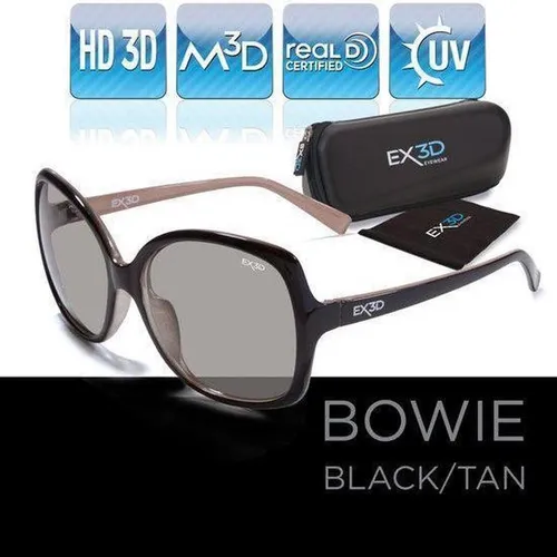 EX3D Damen 3D Brille passiv Retro Polfilterbrille für HD 3D-TV Beamer Kino RealD