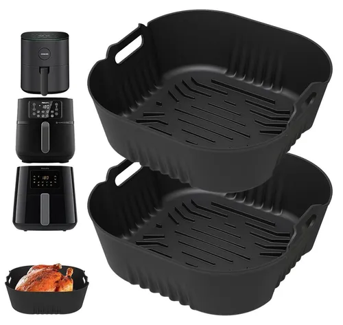 Silikonform für Heißluftfritteuse 2er Set – Kompatibel mit XL & XXL Modellen