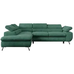 MKS MEBLE Ecksofa Grün mit Schlaffunktion in grün von Möbel Kraft