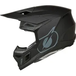 O'NEAL 3SERIES SOLID V.24 - BLACK Helm für Kinder XL - Motorradhelm in Schwarz, Größe XL, bietet optimalen Schutz und Komfort für junge Motocross-Fans.