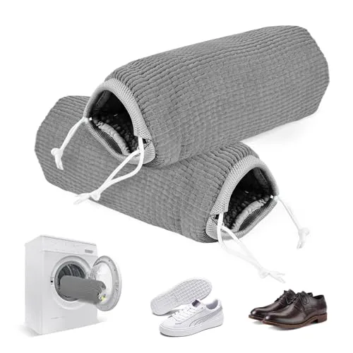 Pcs Schuhwaschbeutel Waschmaschine Schuhbeutel Wäschesack Waschbeutel Wäschenetz für Schuhe Wiederverwendbarer Wäschesack Schuhe, Netzschuhe für Sneaker Alle Schuharten Und -Größen (Grau) 2