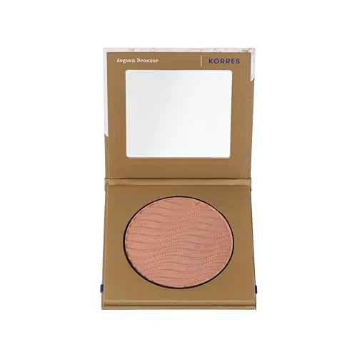 KORRES Aegean Bronzer - Warm Shade, Bronzingpuder für einen natürlich aussehenden sonnengeküssten Glow, vegan, 7g