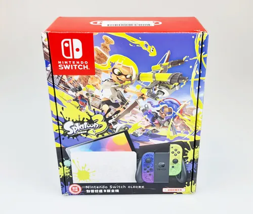 Nintendo Switch-Konsole (OLED-Modell) Splatoon 3-Edition - 64 GB Speicher, beeindruckendes Spielerlebnis mit lebendigen Farben im Handheld- und Tisch-Modus