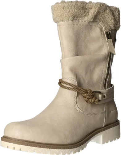 Tom Tailor Schlupf- und Reißverschlussstiefelette mit Warmfutter - Stylische Wanderschuhe mit wasserabweisender Texmembran und weichem Kunstfellfutter für hohen Tragekomfort. Ideal für wechselhaftes Wetter und modische Auftritte.