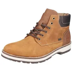 Rieker Herren Schnürstiefeletten F3934 - Herren-Stiefel, wasserdicht und stylisch, ideal für den Übergang, aus Glattleder mit strapazierfähiger TR-Sohle für optimalen Komfort.