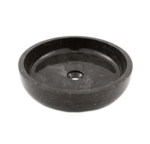 wohnfreuden Marmor Waschbecken MILO 40 cm rund von Wohnfreuden