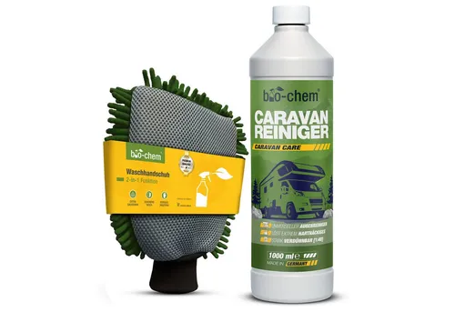bio-chem Caravan- & Wohnmobilreiniger Konzentrat, extra stark - Autopflege: Hochkonzentriertes Reinigungsmittel entfernt mühelos Regenstreifen, Baumharz und Insektenrückstände für ein strahlendes Fahrzeug.