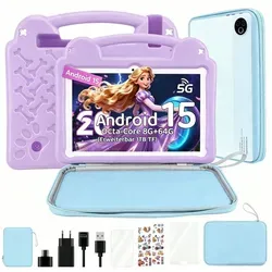 LETGOSPT Kinder Lern-Tablet 10.1'' Android 15, 64 GB
