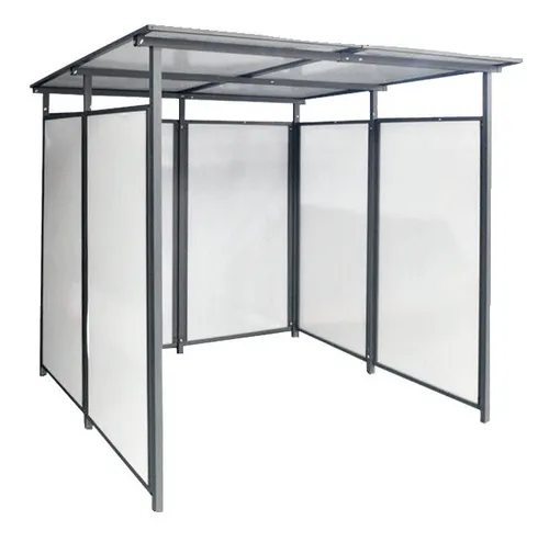 Floraworld Offener Fahrrad- & Multifunktionsunterstand 227 x 223 x 212 cm - Fahrrad- & Mülleimer-Garagen, wetterfest und ideal für die sichere Aufbewahrung von Fahrrädern und anderen Gegenständen.