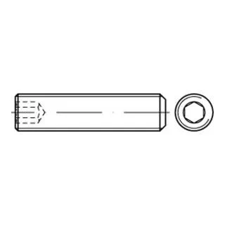 DIN 913 Gewindestift M10x80 - 100 Stück, galvanisch verzinkt - Hochwertige Gewindestifte mit Kegelkuppe und Innensechskant, ideal für präzise Anwendungen in Maschinenbau und Konstruktion.