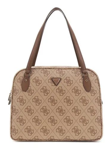 Guess Shopper Travel Tote - Eleganter Shopper mit luxuriösem Logo-Muster, geräumigem Hauptfach und gepolstertem Laptopfach – perfekt für Reisen und den Alltag.