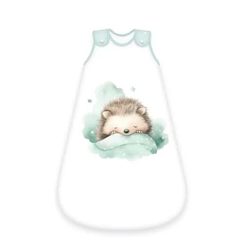 Herding babybest Baby-Schlafsack Kleiner Igel, 70 cm - Babyschlafsäcke mit niedlichem Igel-Motiv für maximalen Komfort. Ärmellos, TOG-Wert 2,5, und aus 100% Baumwolle – ideal für ruhigen Schlaf und viel Bewegungsfreiheit.