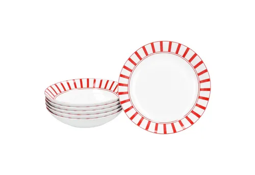 MamboCat Suppenteller Split rot 6er Set in rot von MamboCat