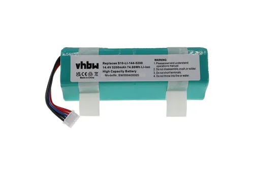 vhbw Akku passend für Ecovacs Deebot Ozmo T8 Aivi DBX11-11, T8, T20 Omni, Staubsauger-Akku Akku Li-Ion 5200 mAh (14,4 V), Leistungsfähiger Austausch-Akku für Ihren Saugroboter