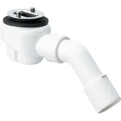 Viega Funktionseinheit Domoplex 6928.1 für flache Duschwannen - Sanitärinstallation mit herausnehmbarem Geruchsverschluss und 45° Ablaufbogen, ideal für flache Duschwannen und güteüberwacht nach DIN EN 329.