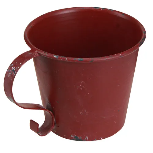 3er Set Stabkerzenhalter Vintage Tasse Deko Weinrot - Sonstige Dekoration aus Metall in stilvoller Becherform, ideal für eine gemütliche Atmosphäre und besondere Anlässe.