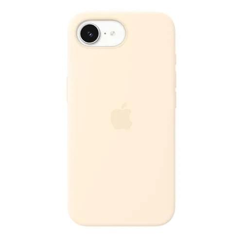 APPLE Silikon Case mit MagSafe für iPhone 17e – Vanille - Schütze dein iPhone 17e stilvoll mit diesem Silikon Case von Apple. Es bietet perfekten Halt, ein angenehmes Gefühl und ist optimal für kabelloses Laden. Hergestellt aus recyceltem Material, vereint es Funktionalität und Nachhaltigkeit.