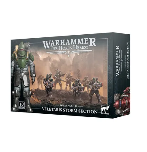 Games Workshop Warhammer The Horus Veletaris Storm Section - Detailreiche Spielfigur aus dem Warhammer Universum, ideal für Sammler und Spieler. Unterstützt spannende Schlachten im Solar Auxilia-Format.