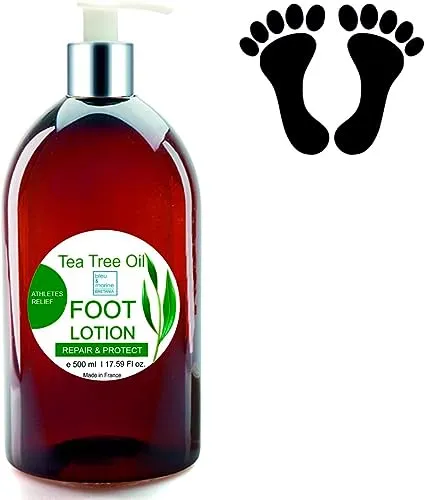Ultra Feuchtigkeitsspendende Reparaturcreme für Füße mit Teebaumöl. Entfernt Schwielen, Hornhaut und repariert rissige Fersen. Reduziert Schweiß und bekämpft schlechten Geruch - 500 ml