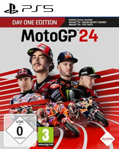 Milestone MotoGP 24 Day One Edition für PS5 - Rasante Rennsimulation für PS5, multilingual und ideal für Motorsport-Fans, die das ultimative Fahrerlebnis suchen.