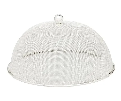 EDZARD Schutzhaube Classic (ø 30 cm, H 16 cm) - Abdeck- & Fliegenhauben: Edle, anlaufgeschützte Edelstahl-Schutzhaube, schützt Ihre Speisen vor Insekten und sorgt für sorgenfreies Grillen oder Picknicken.