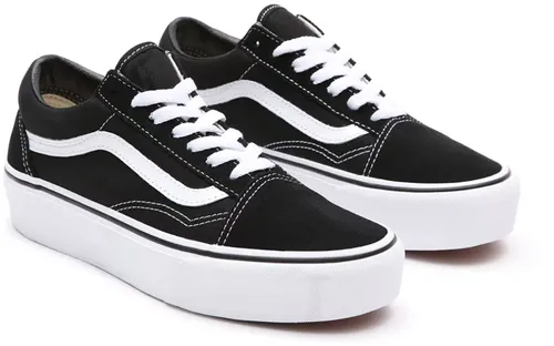 Vans Old Skool Platform Damen-Schuhe - Sneaker mit trendigem Plateau, ideal für einen lässigen Look und perfekten Komfort beim Tragen.