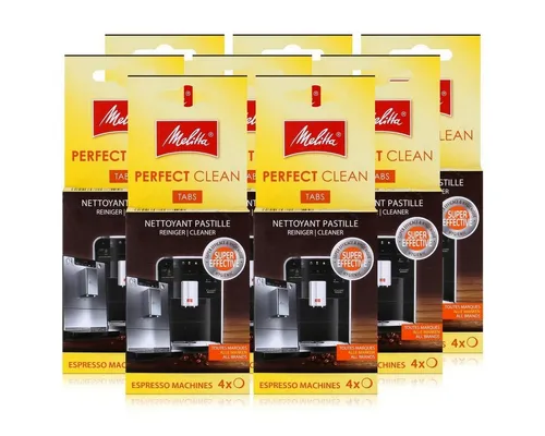 Melitta Perfect Clean ReinigungsTabs für Espresso Maschinen 8er Pack - Effektive Reinigungstabletten für Ihre Espressomaschine. Sichern Sie die Langlebigkeit und den Geschmack Ihrer Kaffeespezialitäten mit geprüfter Qualität.