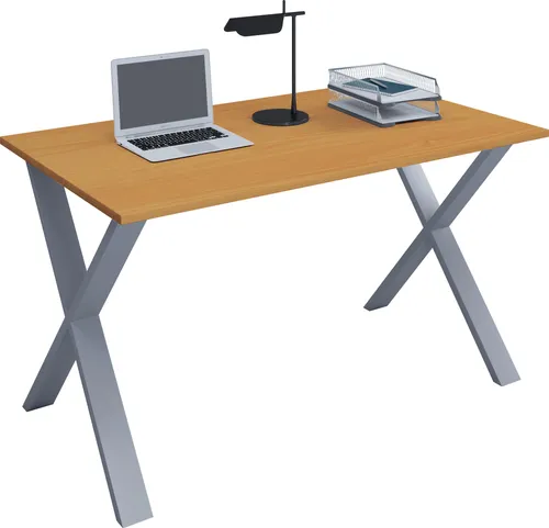 VCM Lona X Schreibtisch 80x50 - Kinderschreibtisch mit hochwertigem Fußgestell und stabiler Holzstruktur-Arbeitsplatte, ideal für kreative Räume.