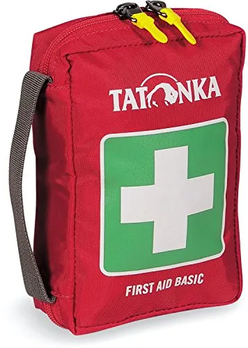 Tatonka First Aid Basic Farbe red - Erste Hilfe Set - Erste Hilfe Set für Outdoor-Abenteuer, kompakt und gut ausgestattet für Notfälle unterwegs.